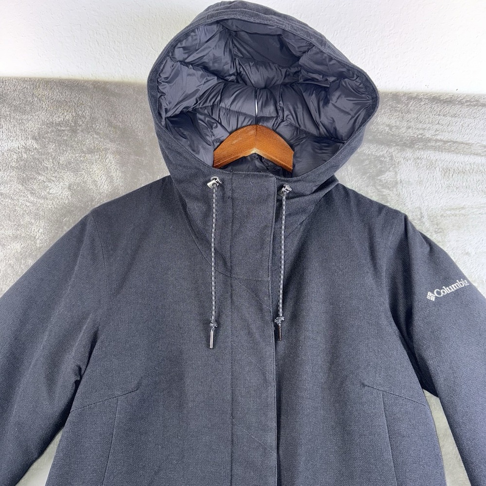 Columbia Sportswear Jacket Women Medium Black Coat Hiking Outdoors Skiing Casual - Picture 2 of 13